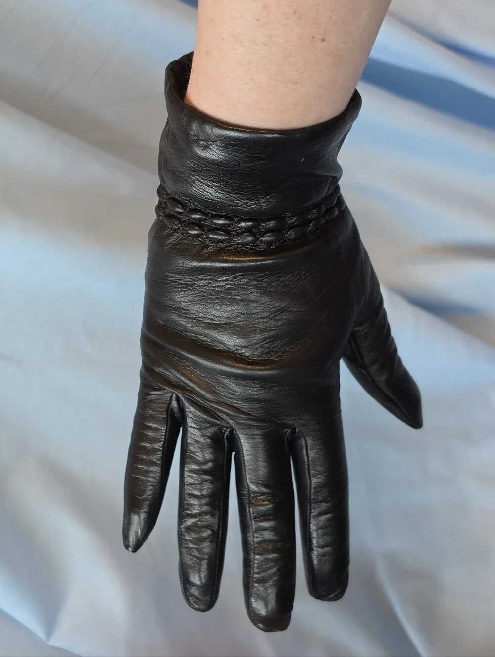 Vintage Monefusco Italian Leather and Cashmere Gloves
